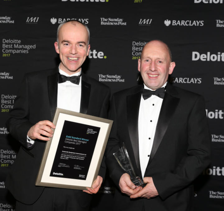 award-winning-business Anaconda Equipment win the Deloitte Best Managed Company Award