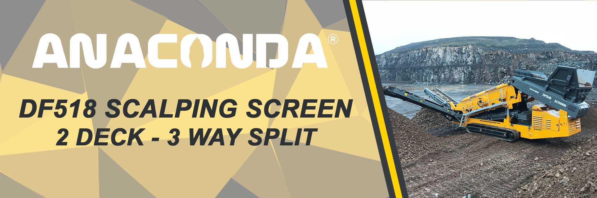 The DF518 Scalping Screen by Anaconda Equipment