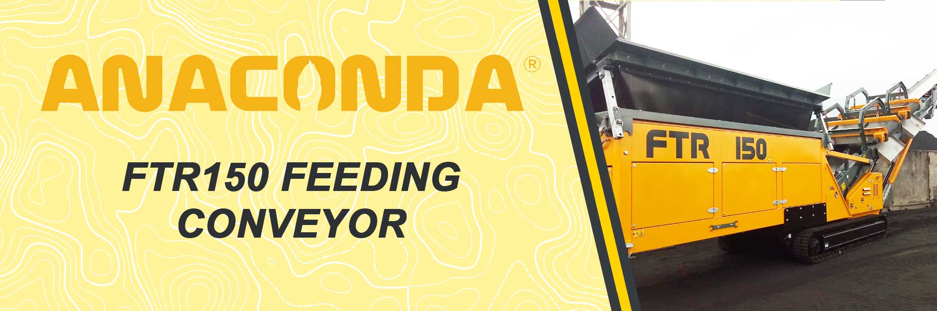 FTR150 Feeding Conveyor stockpiling Coal Product in Russia