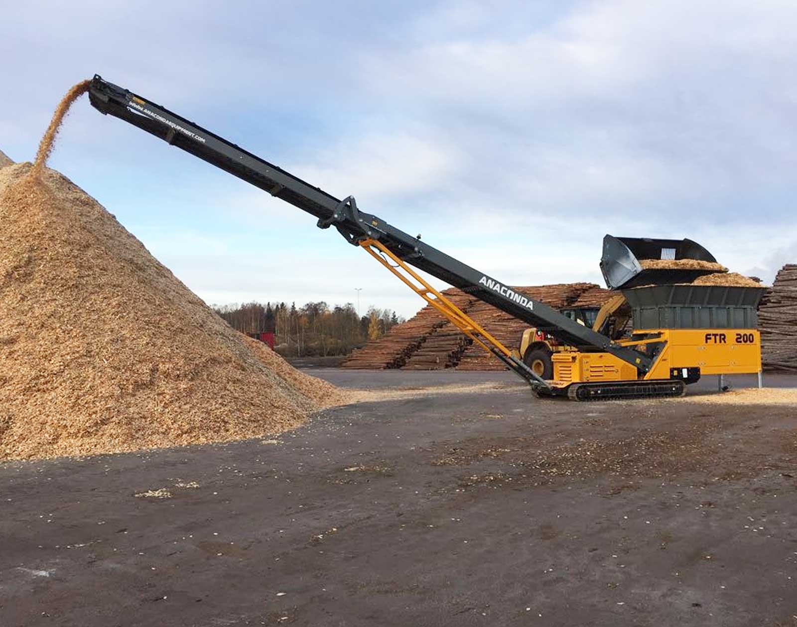 FTR200-1 FTR200 Feeding Conveyor working on wood chip in Sweden
