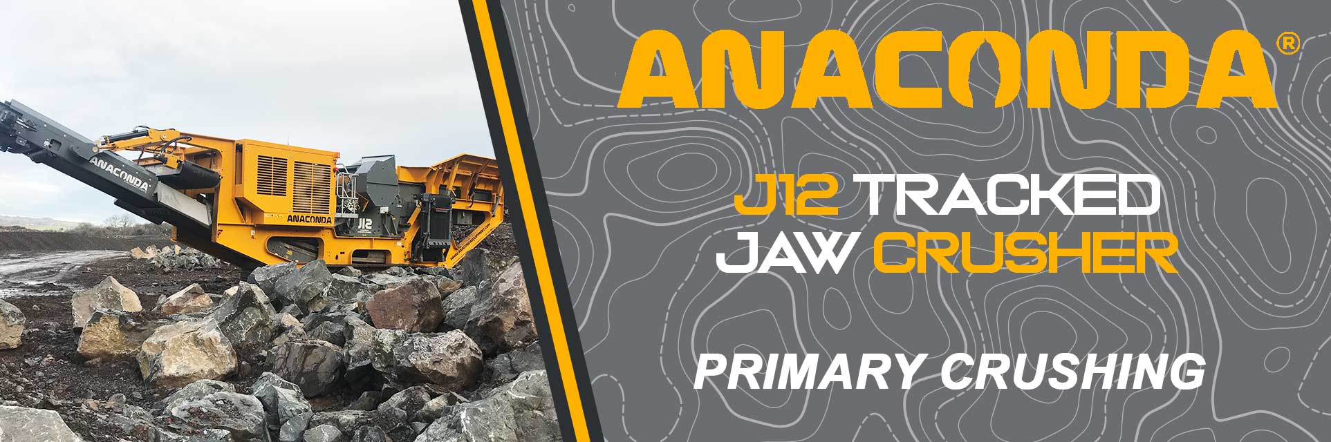 J12 Tracked Jaw Crusher Primary Crushing Desktop Banner