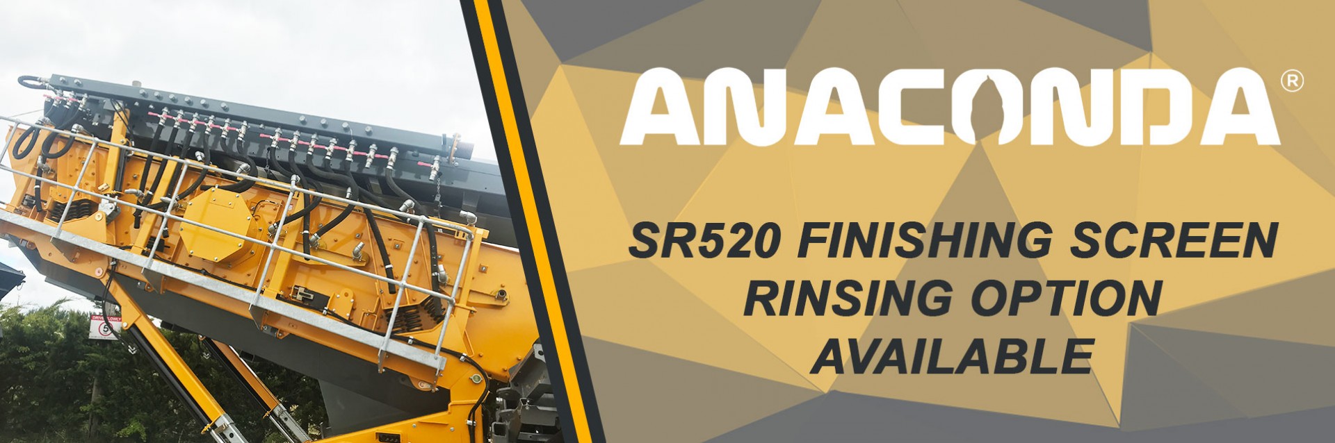 SR520 Finishing Screen with Rinsing Screen