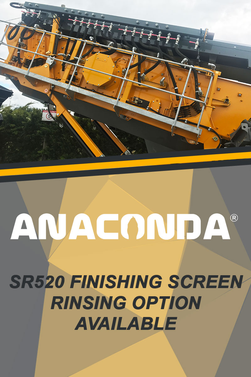 SR520 Finishing Screen with Rinsing Screen