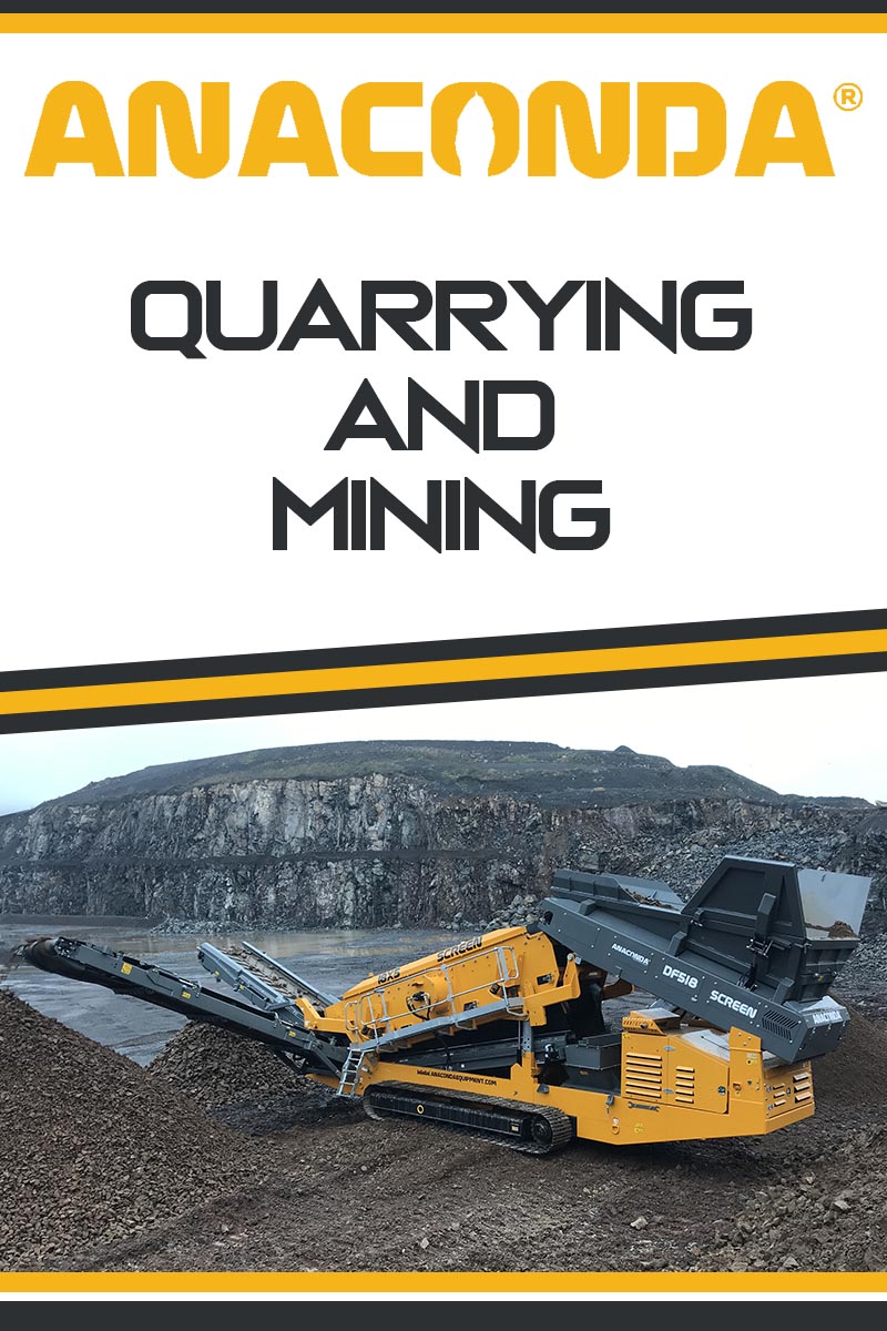 Anaconda Applications - DF518 Scalper Working in a Quarry