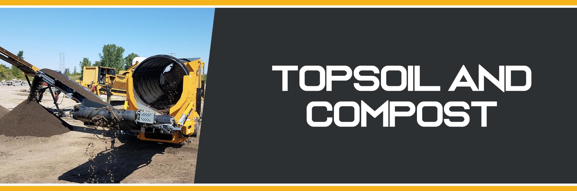 Anaconda Trommel Screen processing compost