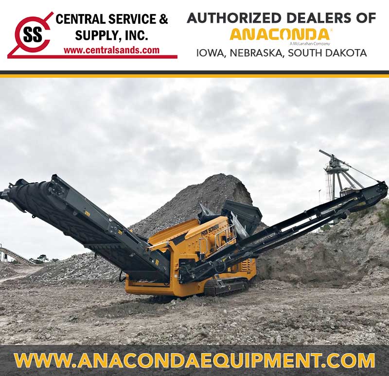 Central-linked-in-link-image—mobile Central Service & Supply become new Anaconda Dealer for Iowa, Nebraska and South Dakota taking delivery of DF514 Scalping Screen