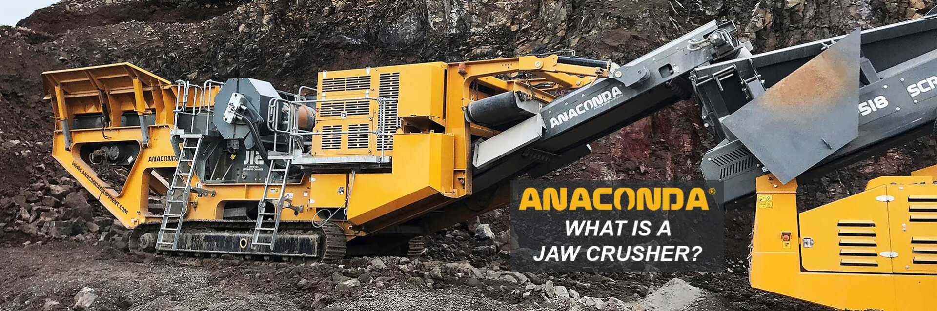Anaconda introduce their all new crushing equipment range